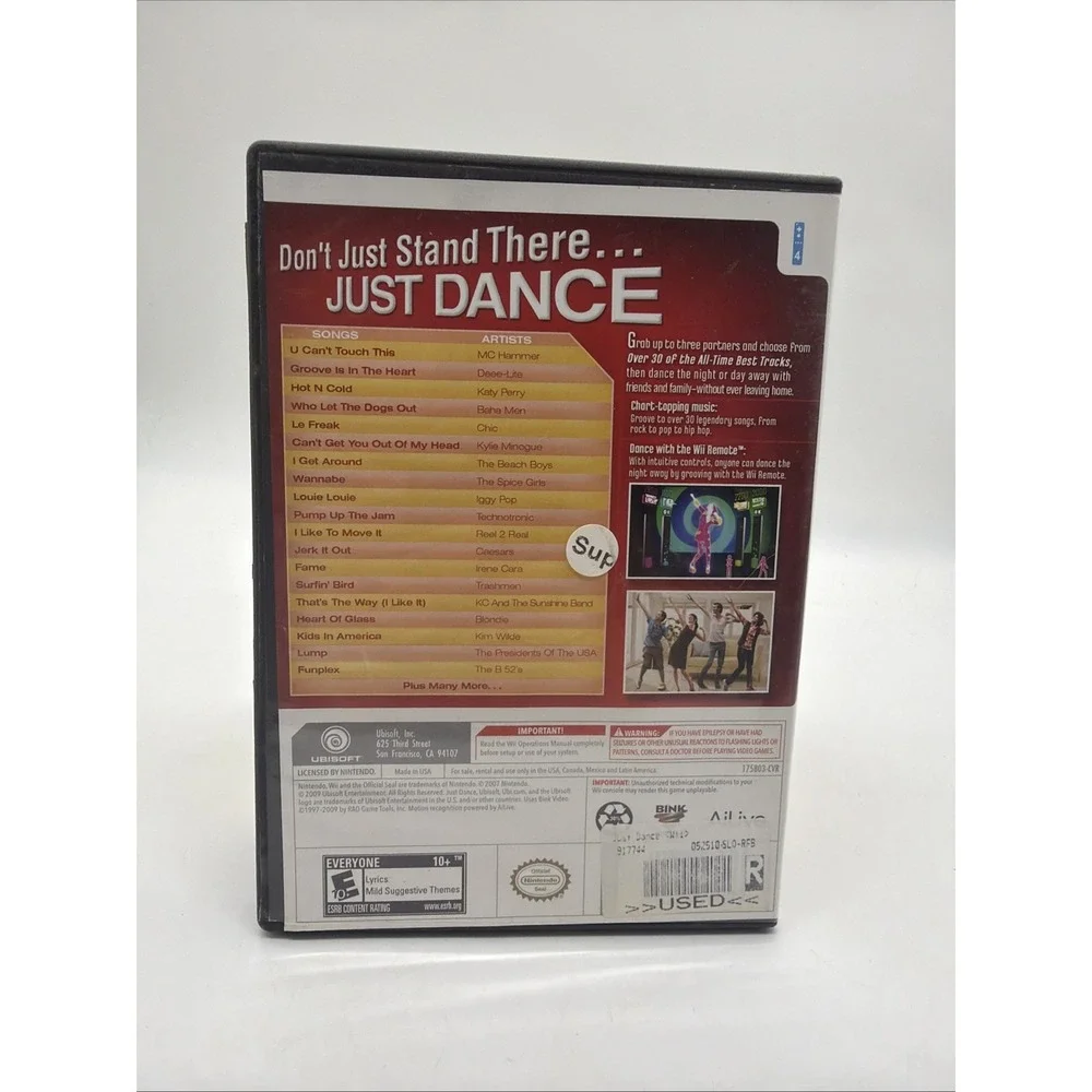 Ubisoft Just Dance Nintendo Wii 2009 CIB